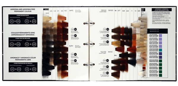 Cynos Ammonia and Ammonia Free Swatch Book